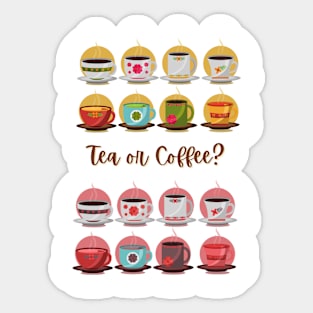 Tea or Coffee Sticker